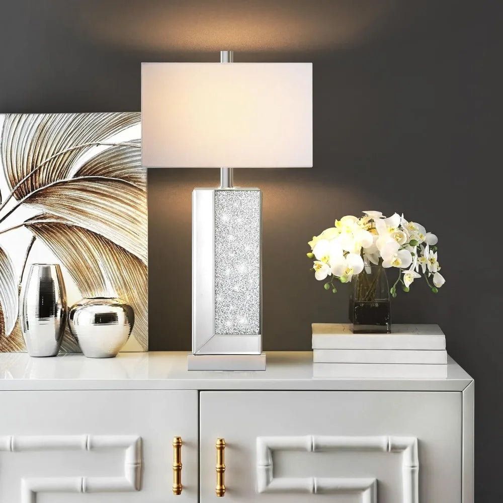 Modern Mirror Table Lamps With Touch Control 3-Way Dimmable USB-C USB-A Ports