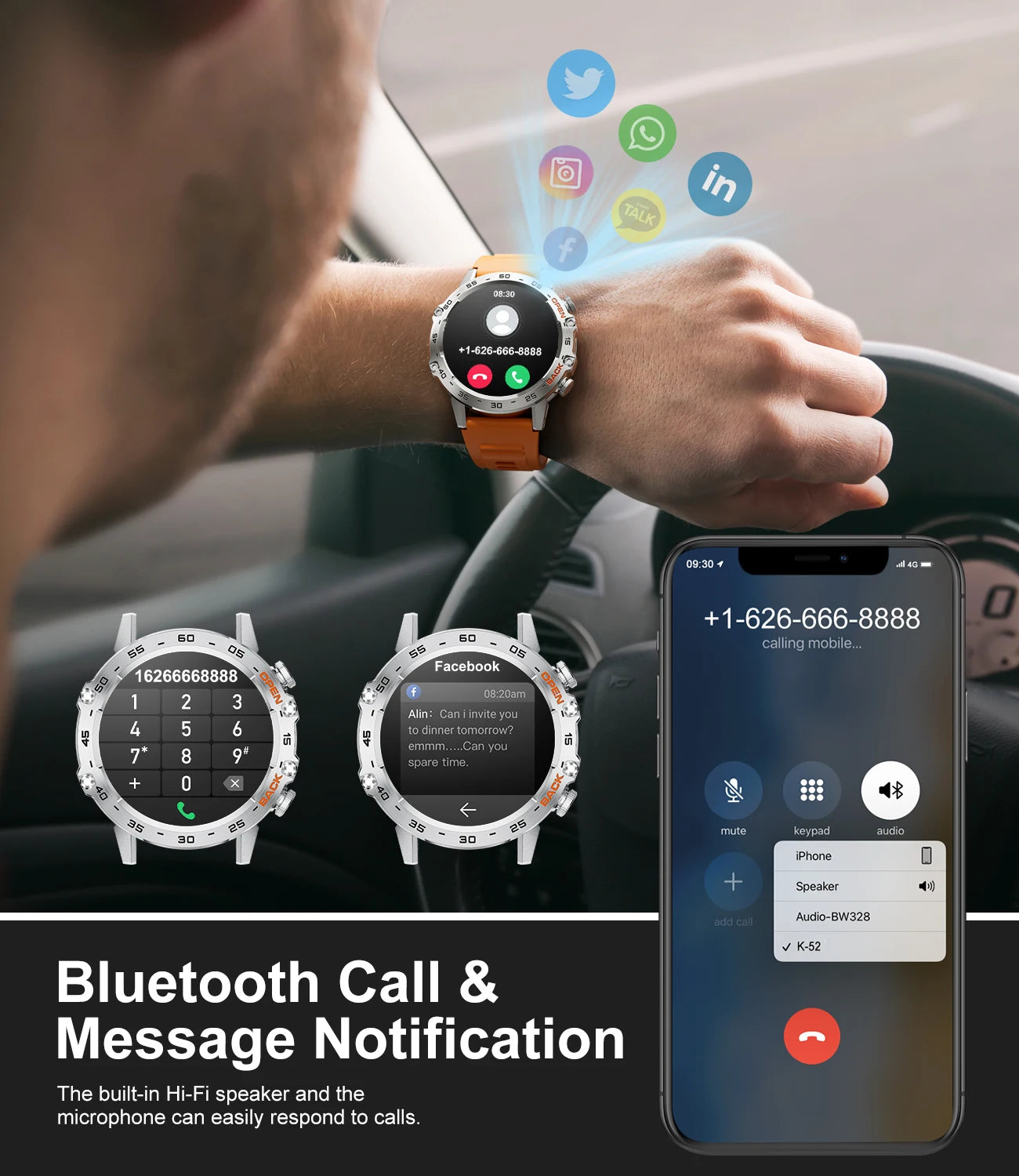 LIGE Smart Watch New1.39" Bluetooth Call Men Outdoor Sport Fitness Heart Rate Health Monitoring Smartwatch For Android IOS Phone