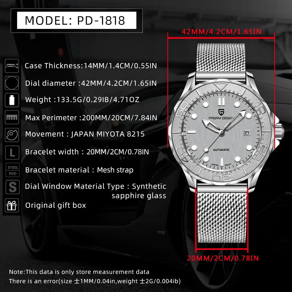 PAGANI DESIGN 007 Automatic Mens Watch