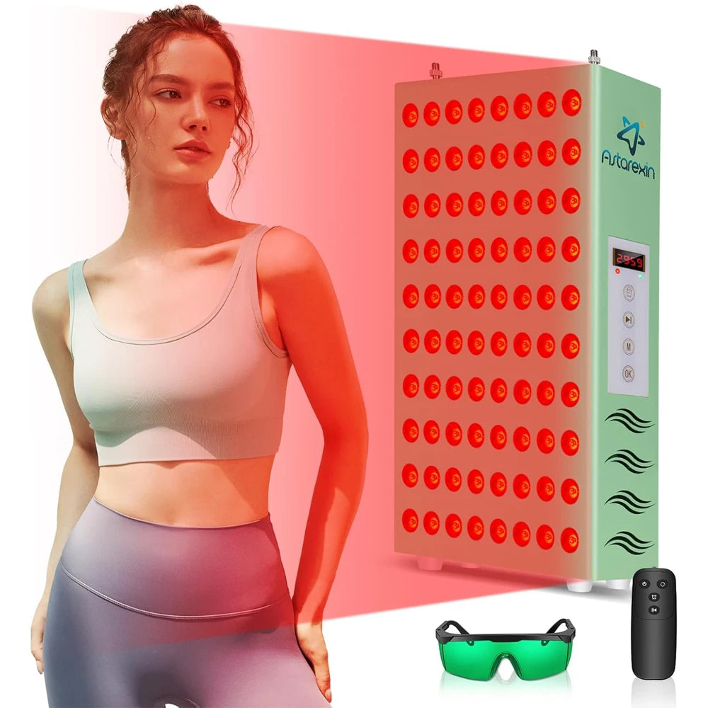 Red Light Therapy for Body Face Panel Lamp 850nm 660nm 600W Near Infrared Light LED Health Beauty Devices For Face Body Muscle
