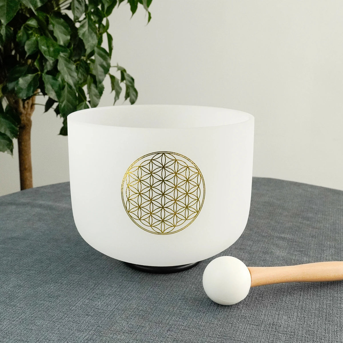 528HZ 8 Inch C Note Flower of Life Crystal Singing Bowl Sound Healing Meditation Crystal Bowl Sound Bath Bowl Sound Bath Bowl