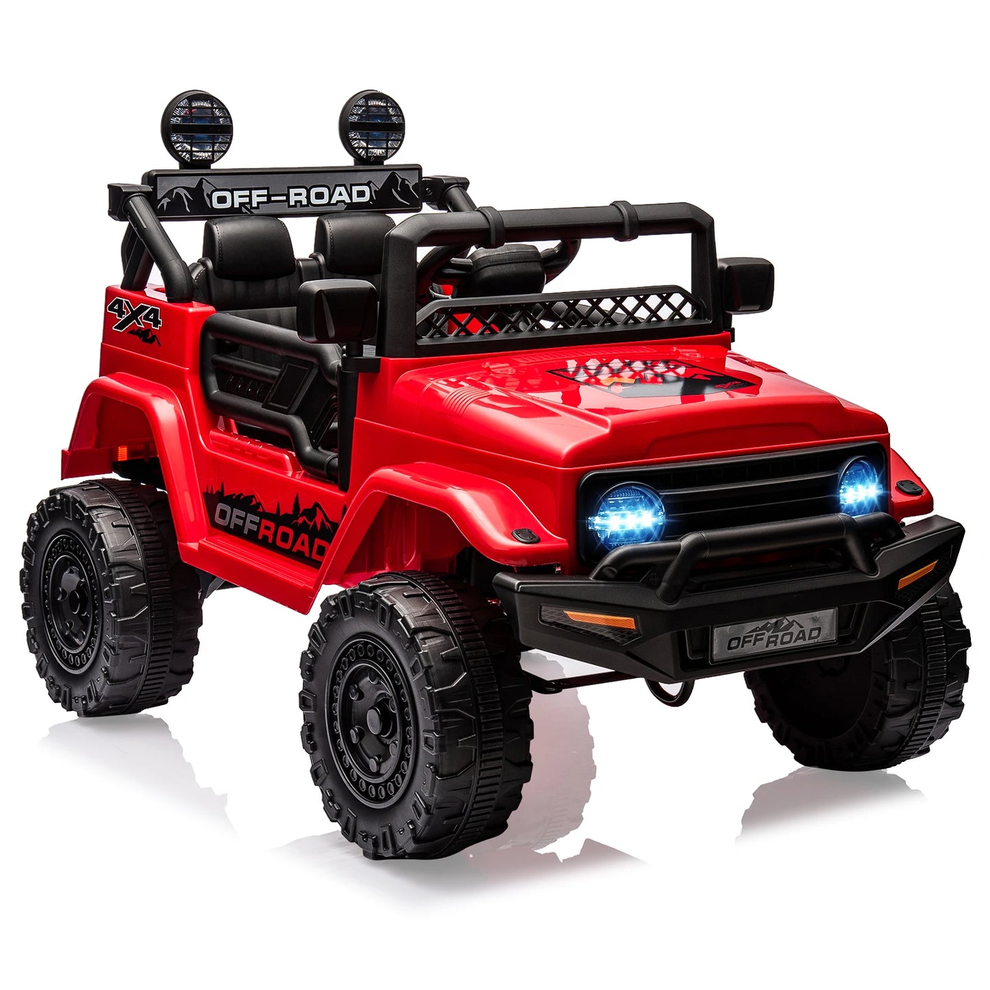 HiMISSE 12V Kids Ride On Truck Remote Bluetooth LED Lights