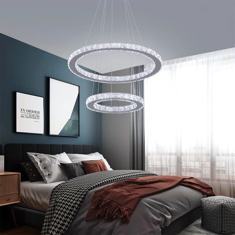 VETRULUS Crystal LED Ring Pendant Light